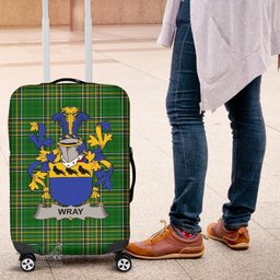 Irish Wray Coat of Arms Family Crest Ireland Luggage Cover Irish National Tartan Irish County Luggage Cover