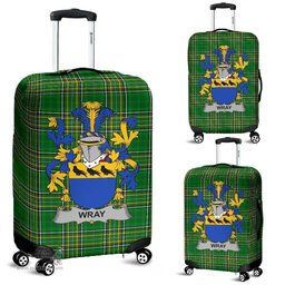 Irish Wray Coat of Arms Family Crest Ireland Luggage Cover Irish National Tartan Irish County Luggage Cover
