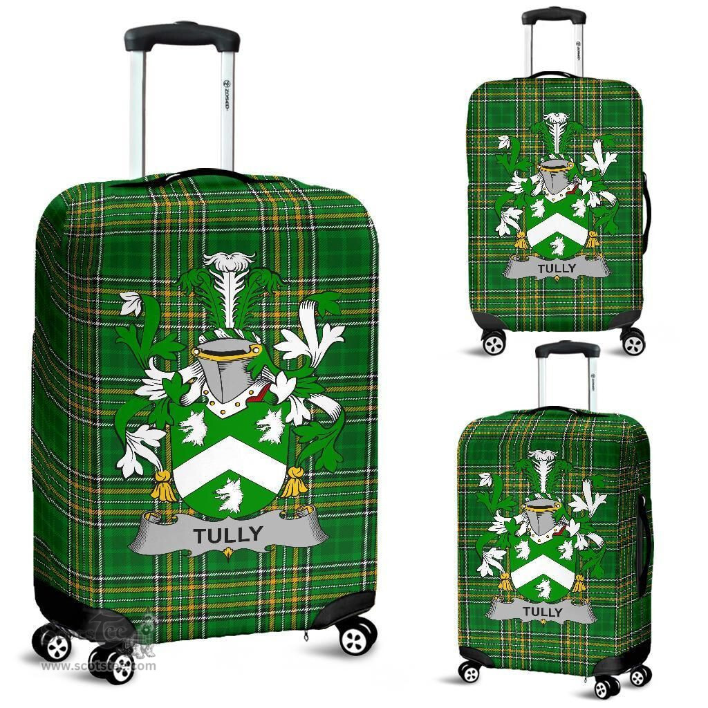 Irish Tuly or McAtilla Coat of Arms Family Crest Ireland Luggage Cover Irish National Tartan Irish County Luggage Cover