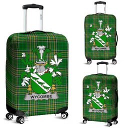 Irish Wycombe Coat of Arms Family Crest Ireland Luggage Cover Irish National Tartan Irish County Luggage Cover