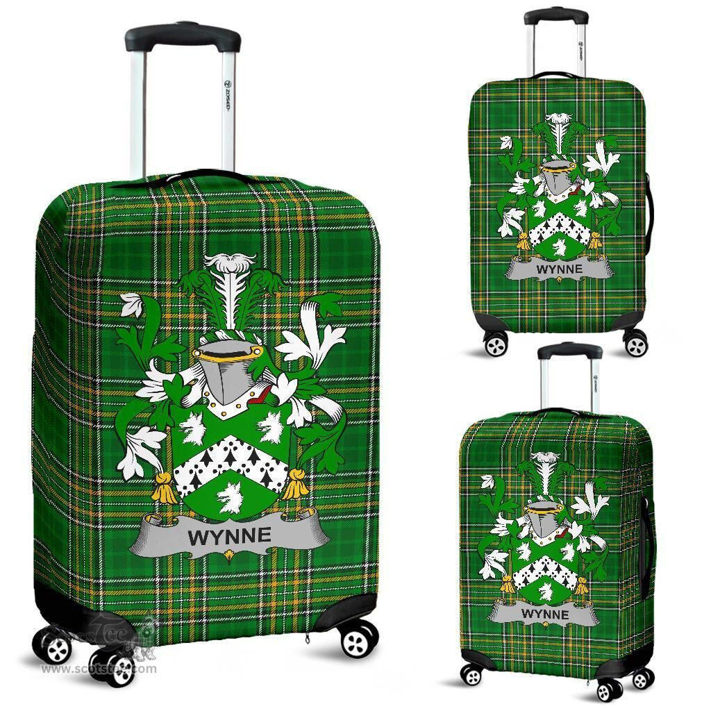Irish Wynne Coat of Arms Family Crest Ireland Luggage Cover Irish National Tartan Irish County Luggage Cover