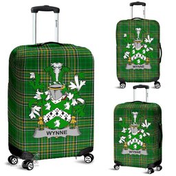 Irish Wynne Coat of Arms Family Crest Ireland Luggage Cover Irish National Tartan Irish County Luggage Cover