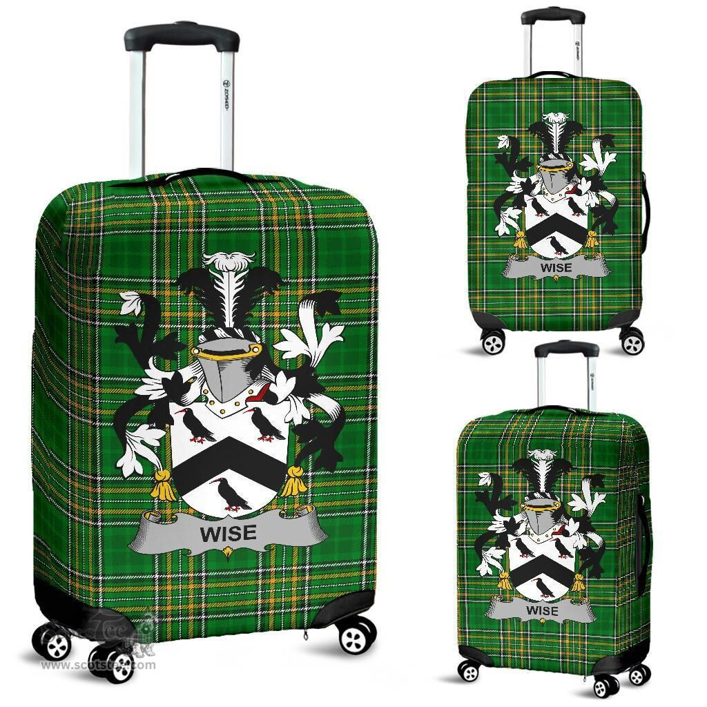 Irish Wise Coat of Arms Family Crest Ireland Luggage Cover Irish National Tartan Irish County Luggage Cover