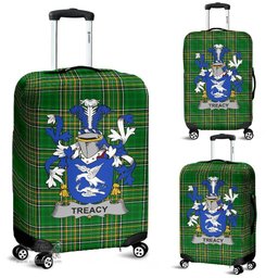 Irish Treacy or Tracy Coat of Arms Family Crest Ireland Luggage Cover Irish National Tartan Irish County Luggage Cover