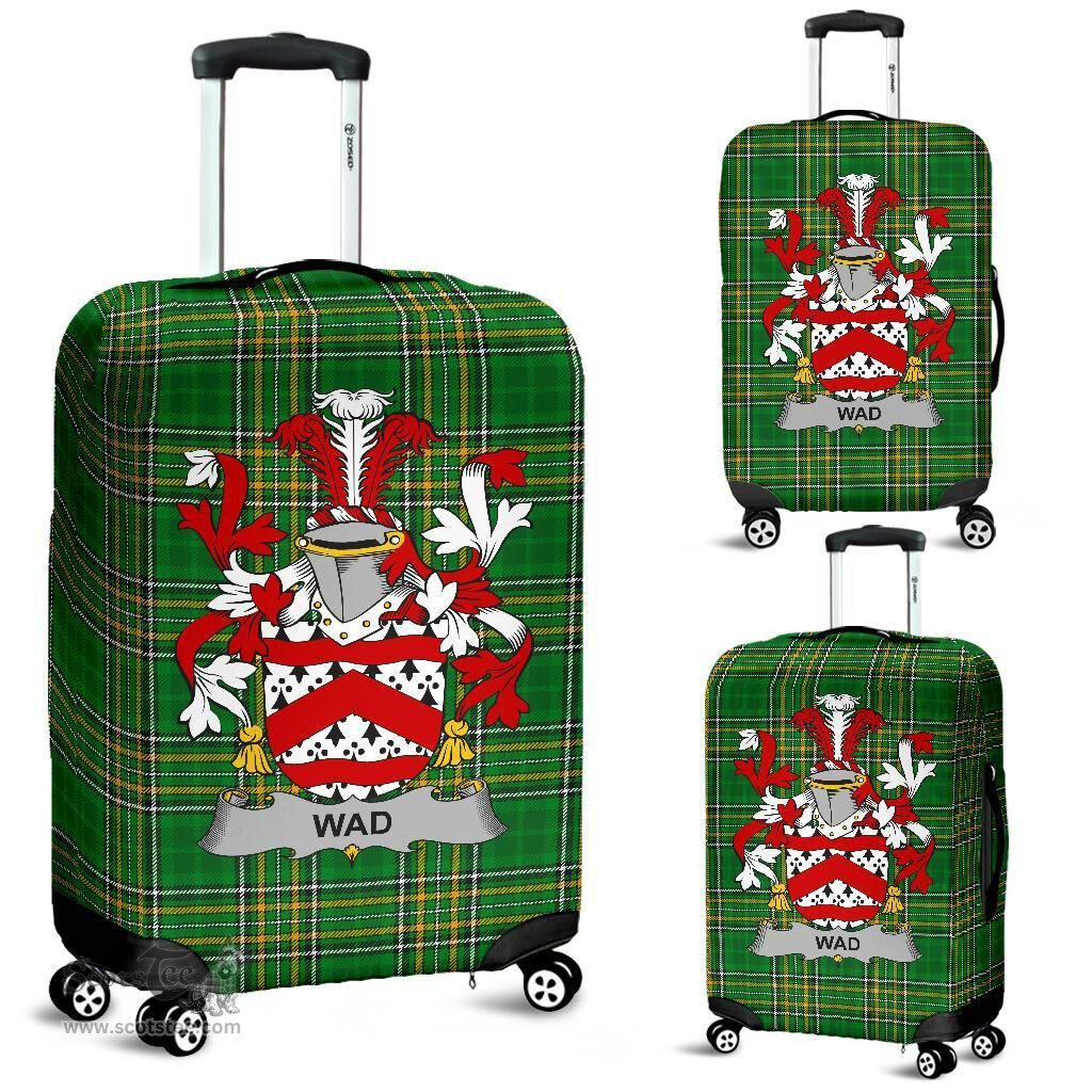 Irish Wad Coat of Arms Family Crest Ireland Luggage Cover Irish National Tartan Irish County Luggage Cover