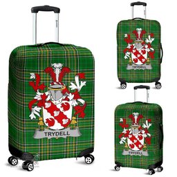 Irish Trydell Coat of Arms Family Crest Ireland Luggage Cover Irish National Tartan Irish County Luggage Cover