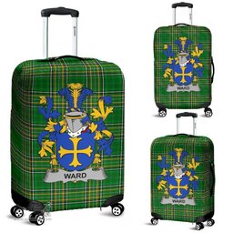 Irish Ward Coat of Arms Family Crest Ireland Luggage Cover Irish National Tartan Irish County Luggage Cover