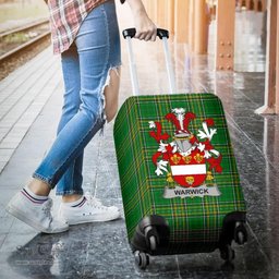 Irish Warwick Coat of Arms Family Crest Ireland Luggage Cover Irish National Tartan Irish County Luggage Cover