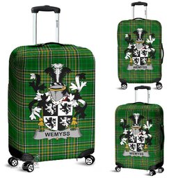 Irish Wemyss Coat of Arms Family Crest Ireland Luggage Cover Irish National Tartan Irish County Luggage Cover