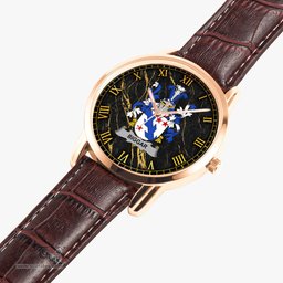 Irish Biggar Irish Coat of Arms Irish Watch Instafamous Quartz Leather Strap