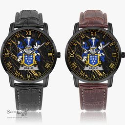 Irish Baillie Irish Coat of Arms Irish Watch Instafamous Quartz Leather Strap
