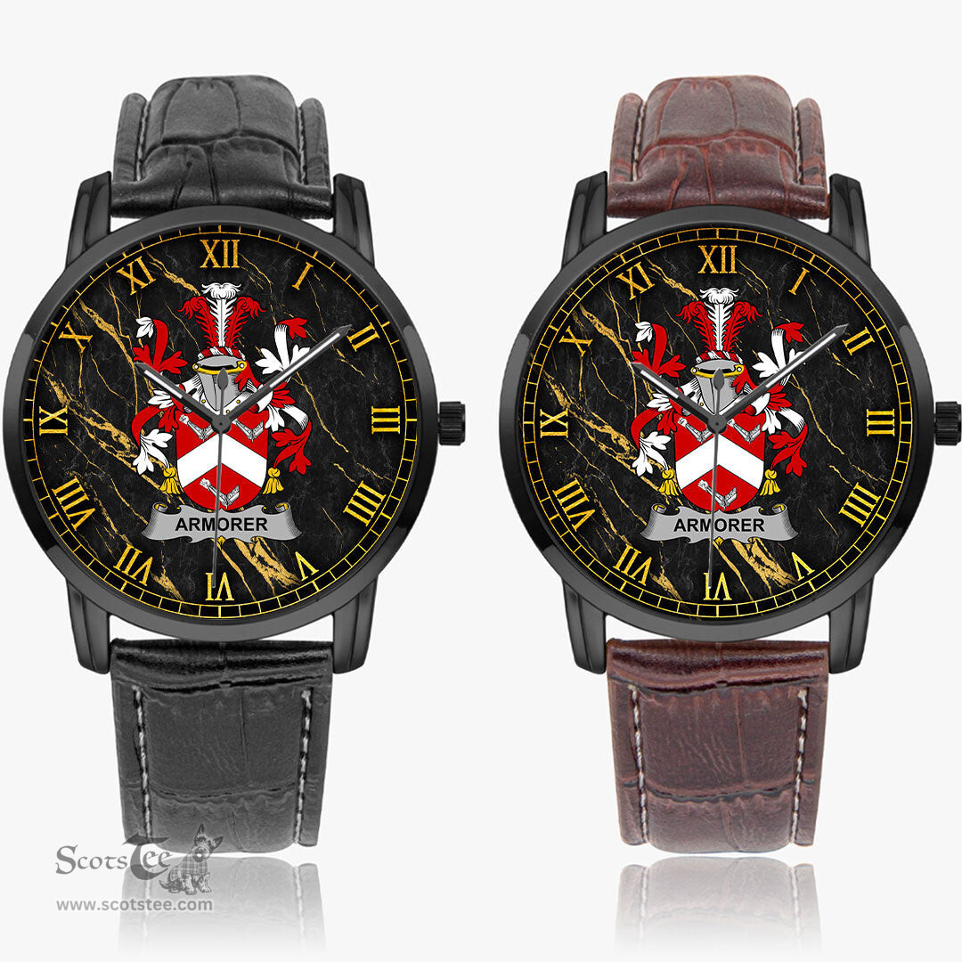 Irish Armorer Irish Coat of Arms Irish Watch Instafamous Quartz Leather Strap