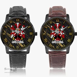Irish Athy Irish Coat of Arms Irish Watch Instafamous Quartz Leather Strap