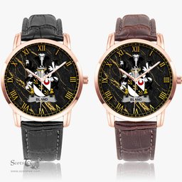 Irish Bland Irish Coat of Arms Irish Watch Instafamous Quartz Leather Strap