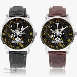 Irish Anderson Irish Coat of Arms Irish Watch Instafamous Quartz Leather Strap