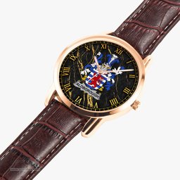 Irish Aldborough Irish Coat of Arms Irish Watch Instafamous Quartz Leather Strap
