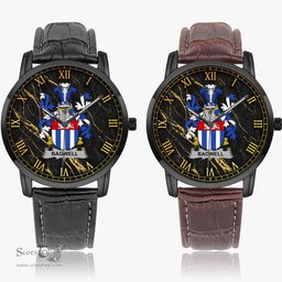 Irish Bagwell Irish Coat of Arms Irish Watch Instafamous Quartz Leather Strap