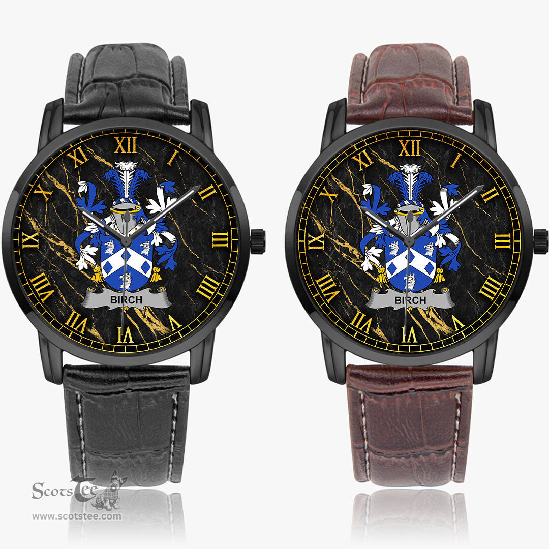 Irish Birch Irish Coat of Arms Irish Watch Instafamous Quartz Leather Strap