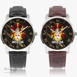 Irish Cairnes Irish Coat of Arms Irish Watch Instafamous Quartz Leather Strap