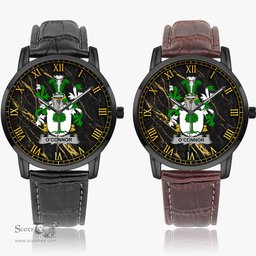 Irish Connor or O Connor Don Irish Coat of Arms Irish Watch Instafamous Quartz Leather Strap