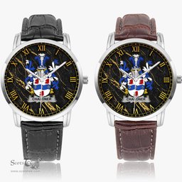 Irish Chaloner Irish Coat of Arms Irish Watch Instafamous Quartz Leather Strap