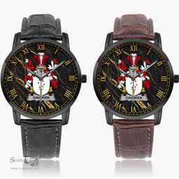 Irish Davoren or O Davoren Irish Coat of Arms Irish Watch Instafamous Quartz Leather Strap