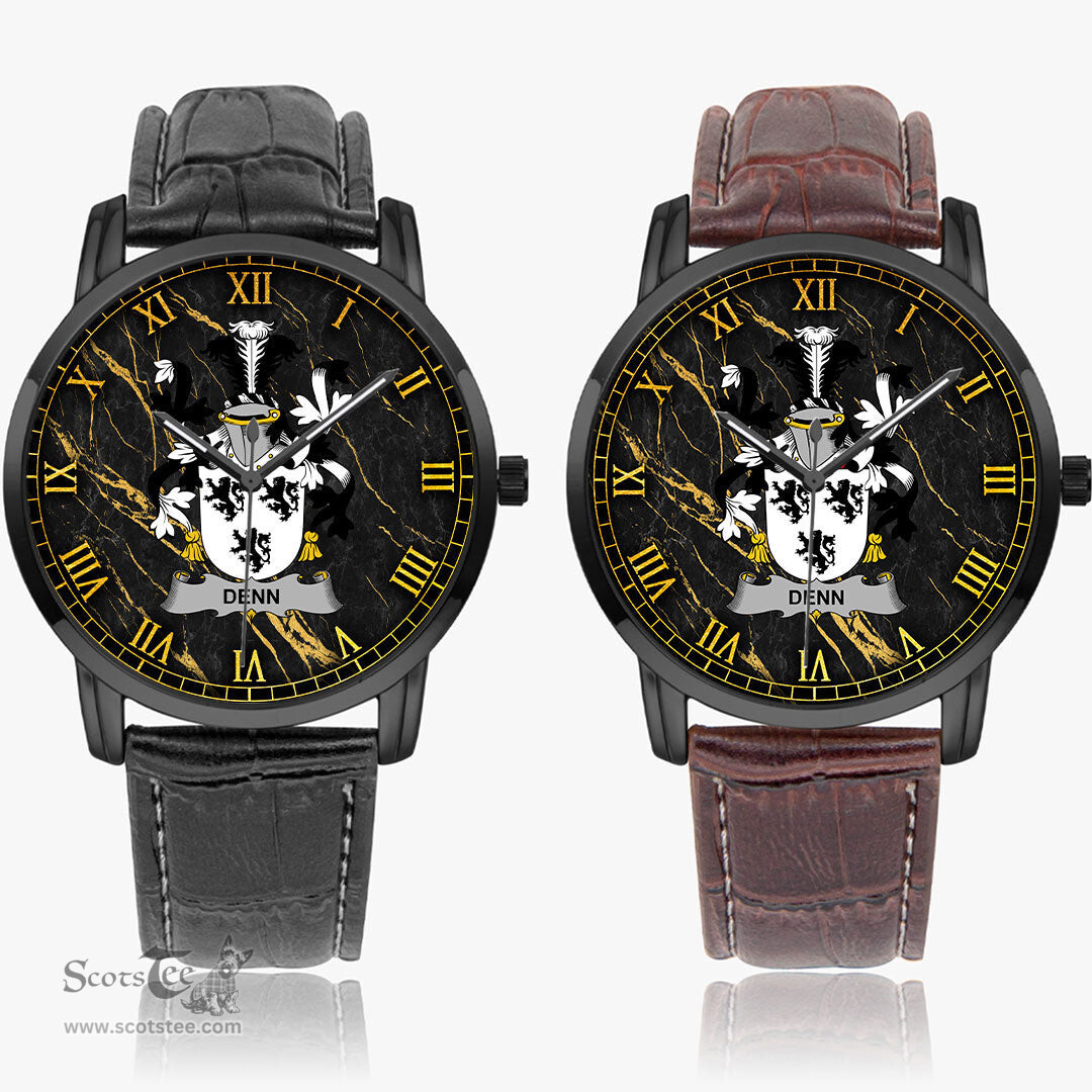 Irish Denn Irish Coat of Arms Irish Watch Instafamous Quartz Leather Strap