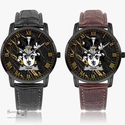 Irish Denn Irish Coat of Arms Irish Watch Instafamous Quartz Leather Strap
