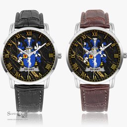 Irish Dehany Irish Coat of Arms Irish Watch Instafamous Quartz Leather Strap