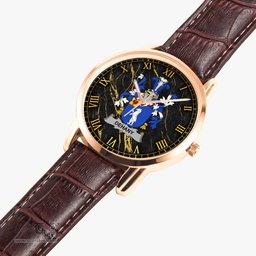 Irish Dehany Irish Coat of Arms Irish Watch Instafamous Quartz Leather Strap