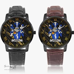 Irish Dehany Irish Coat of Arms Irish Watch Instafamous Quartz Leather Strap