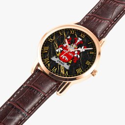 Irish Craig Irish Coat of Arms Irish Watch Instafamous Quartz Leather Strap