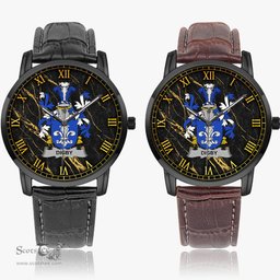 Irish Digby Irish Coat of Arms Irish Watch Instafamous Quartz Leather Strap