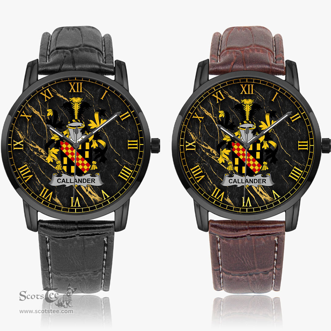 Irish Callander Irish Coat of Arms Irish Watch Instafamous Quartz Leather Strap