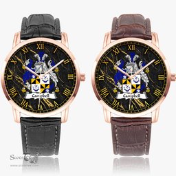 Irish Campbell Irish Coat of Arms Irish Watch Instafamous Quartz Leather Strap