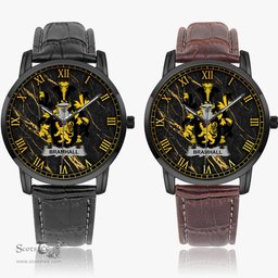 Irish Bramhall Irish Coat of Arms Irish Watch Instafamous Quartz Leather Strap
