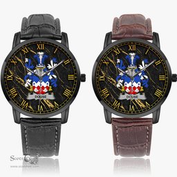 Irish Douse or Dowse Irish Coat of Arms Irish Watch Instafamous Quartz Leather Strap