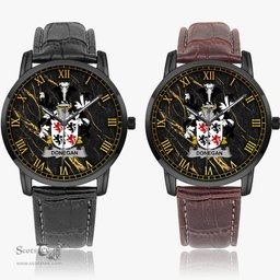 Irish Donegan or O Donagan Irish Coat of Arms Irish Watch Instafamous Quartz Leather Strap