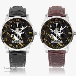 Irish Dawney or Dawnay Irish Coat of Arms Irish Watch Instafamous Quartz Leather Strap