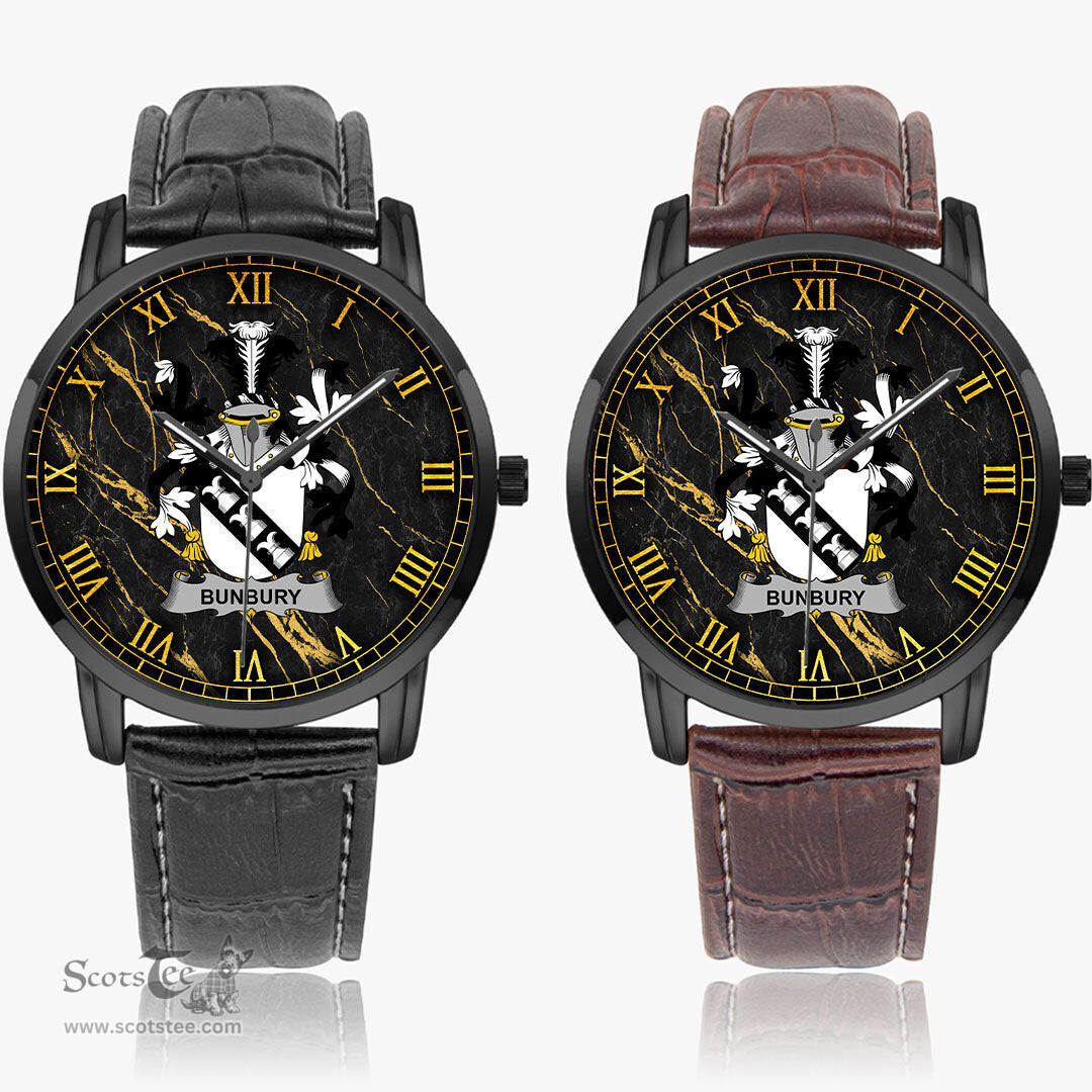 Irish Bunbury Irish Coat of Arms Irish Watch Instafamous Quartz Leather Strap