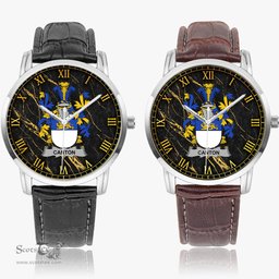 Irish Canton Irish Coat of Arms Irish Watch Instafamous Quartz Leather Strap