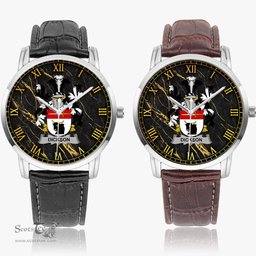 Irish Dickson Irish Coat of Arms Irish Watch Instafamous Quartz Leather Strap