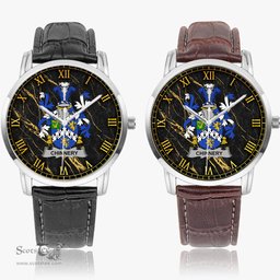 Irish Chinnery Irish Coat of Arms Irish Watch Instafamous Quartz Leather Strap