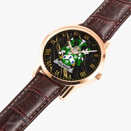Irish Colinson Irish Coat of Arms Irish Watch Instafamous Quartz Leather Strap