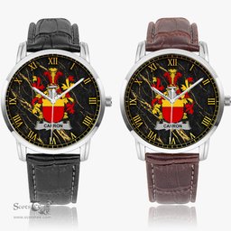 Irish Carron Irish Coat of Arms Irish Watch Instafamous Quartz Leather Strap