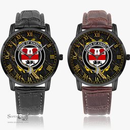 Irish House of KINSELLA Irish Coat of Arms Irish Watch Instafamous Quartz Leather Strap