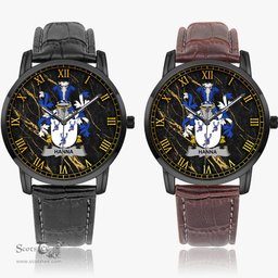 Irish Hanna or O Hanna Irish Coat of Arms Irish Watch Instafamous Quartz Leather Strap