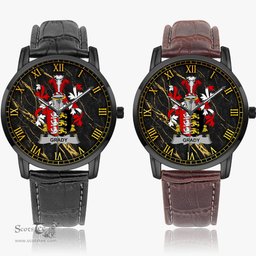 Irish Grady or O Grady Irish Coat of Arms Irish Watch Instafamous Quartz Leather Strap