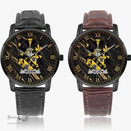 Irish Gillson Irish Coat of Arms Irish Watch Instafamous Quartz Leather Strap