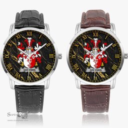 Irish Goodwin Irish Coat of Arms Irish Watch Instafamous Quartz Leather Strap